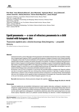 Lipoid Pneumonia