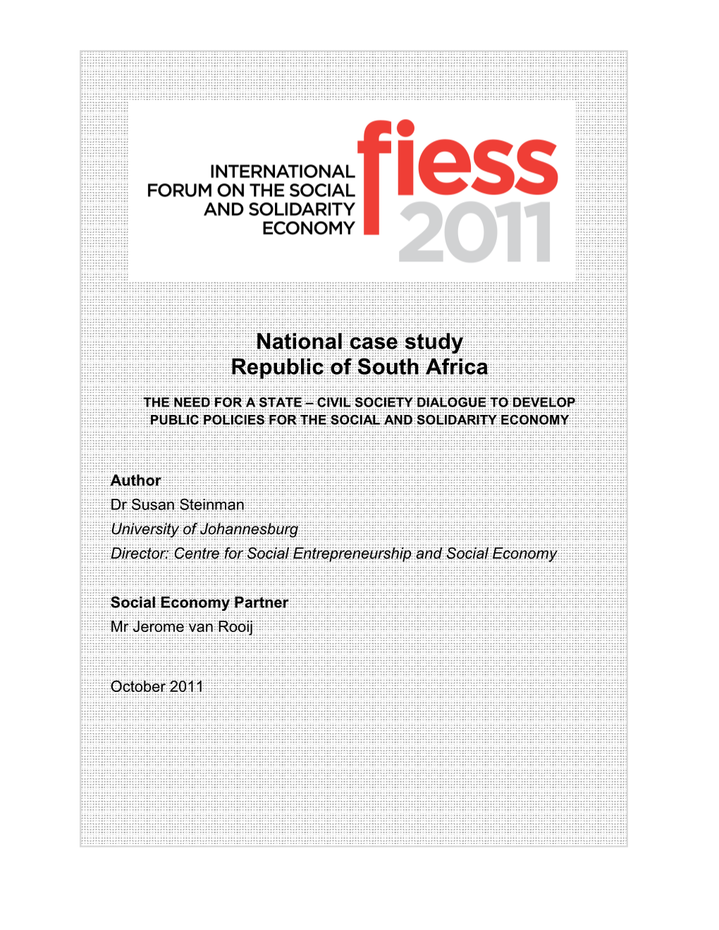 FIESS CS South Africa Oct. 2011