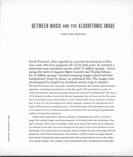 Between Magic and the Algorithmic Image