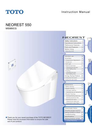 Neorest 550 Ms980cg
