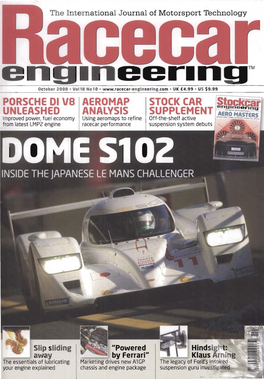 T E Iter Ational Journal of Motorsport Technology