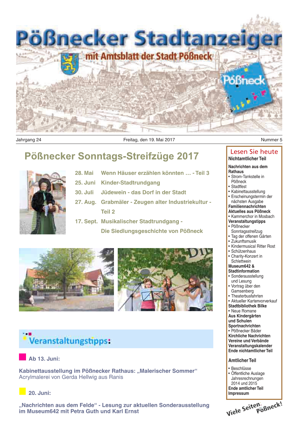 Pößnecker Sonntags-Streifzüge 2017 Nichtamtlicher Teil Nachrichten Aus Dem 28