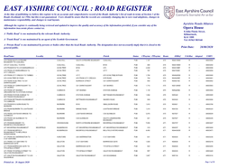 EAC Road Register 2020-08-28