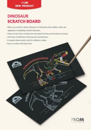 Dinosaur Scratch Board