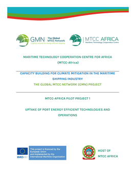 MTCC Africa Pilot Project 1 Uptake of Energy Efficient Technologies