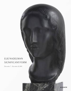 Elie Nadelman Significant Form