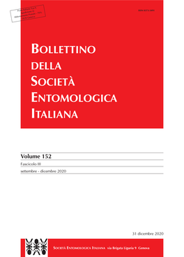 Bollettino Della Società Entomologica Italiana