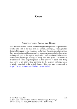 Studies in Late Medieval Wall Paintings, Manuscript Illuminations, and Texts, DOI 10.1007/978-3-319-47476-2 BIBLIOGRAPHY