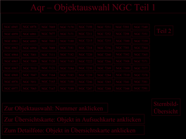 Aqr – Objektauswahl NGC Teil 1