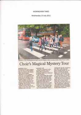 Choir's Magical Mystery Tour