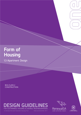 DESIGN GUIDELINES Form of Housing