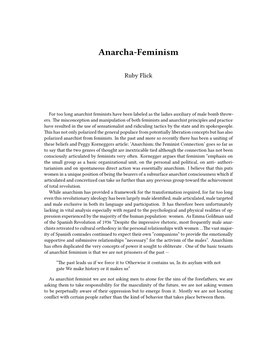 Anarcha-Feminism