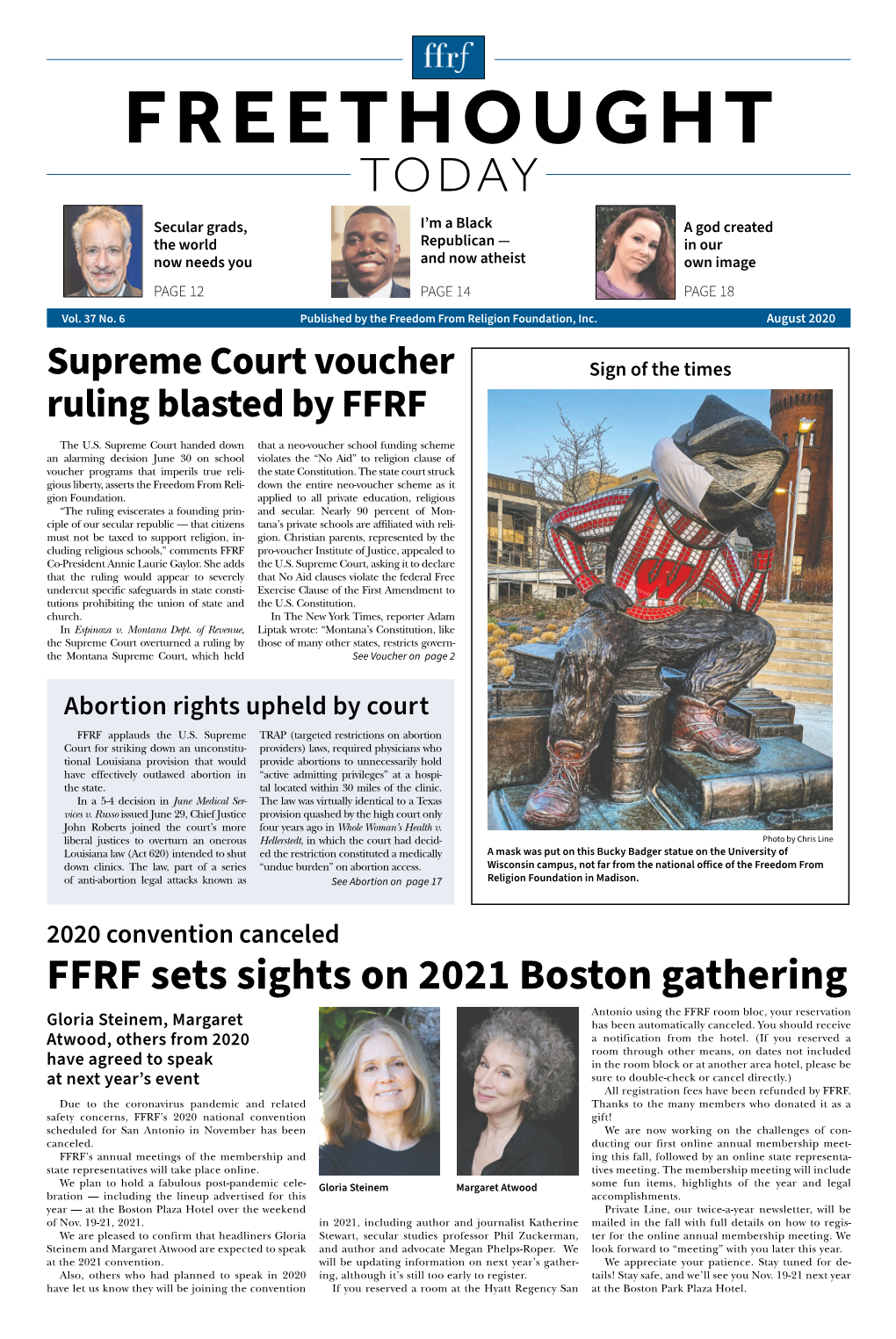 FFRF Sets Sights on 2021 Boston Gathering Antonio Using the FFRF Room Bloc, Your Reservation Gloria Steinem, Margaret Has Been Automatically Canceled