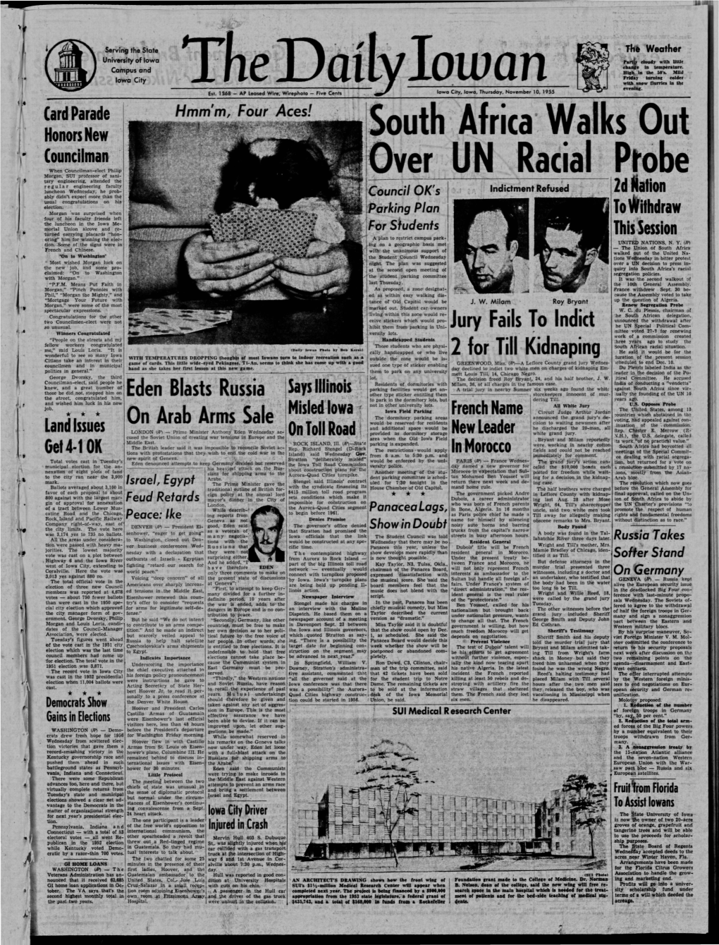 Daily Iowan (Iowa City, Iowa), 1955-11-10