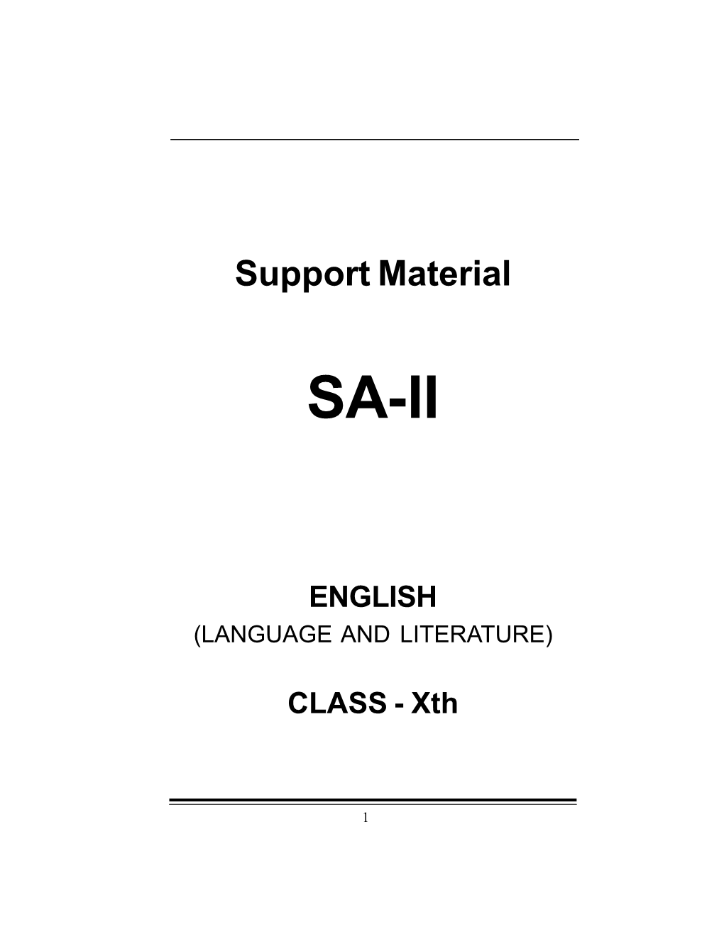 Support Material (SA-2)