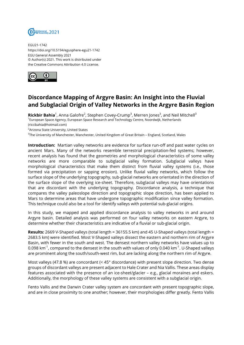 An Insight Into the Fluvial and Subglacial Origin of Valley Networks in the Argyre Basin Region