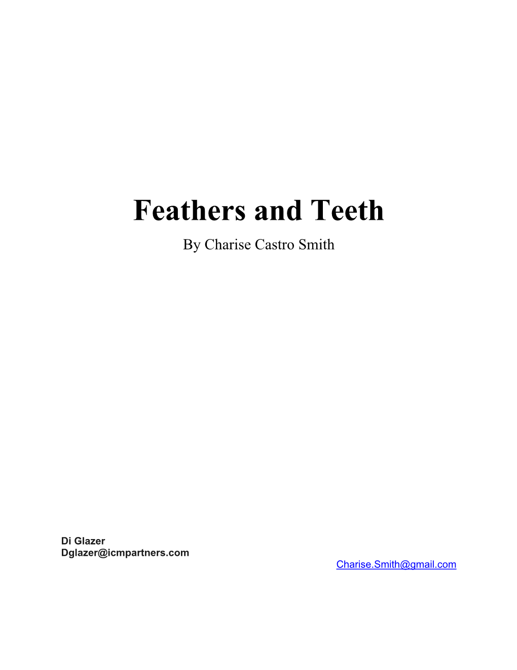 Feathers and Teeth by Charise Castro Smith