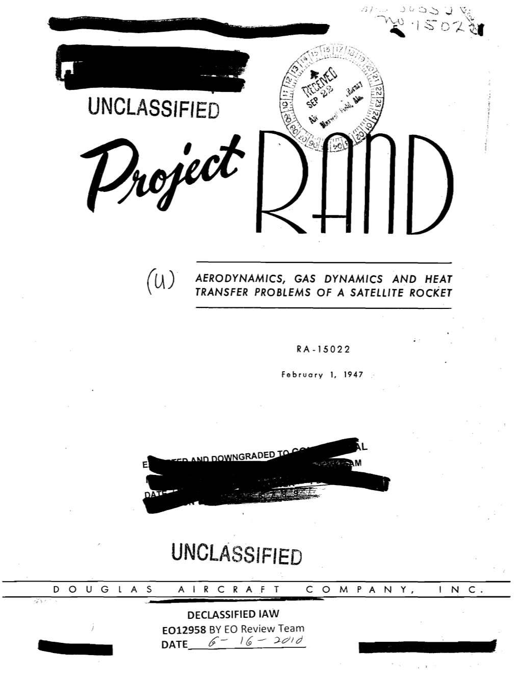 Project RAND Publication: RA-15022