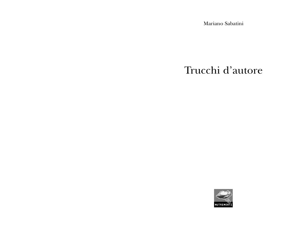 Trucchi D'autore