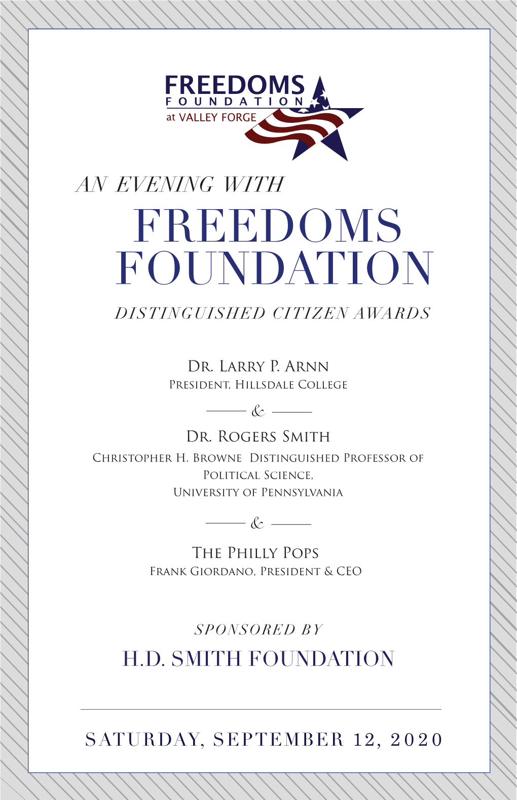 2020 an Evening with Freedoms Foundation at Valley Forge