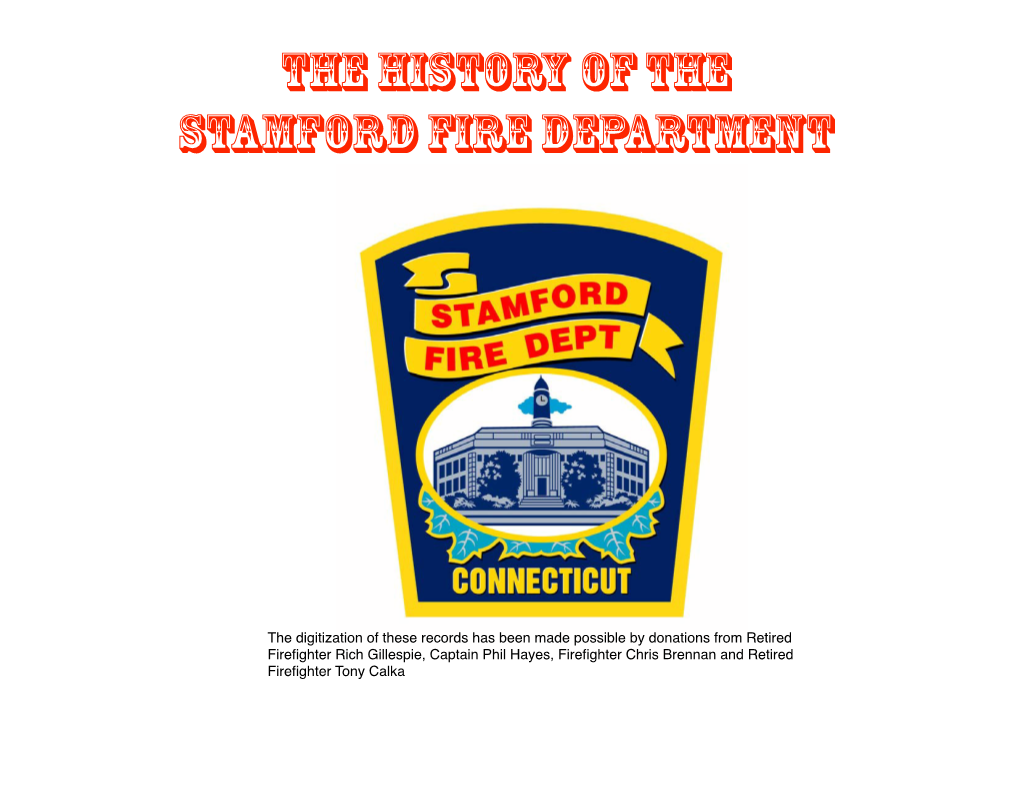 Stamford FD Timeline Ƒinal