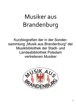 Musiker in Brandenburg