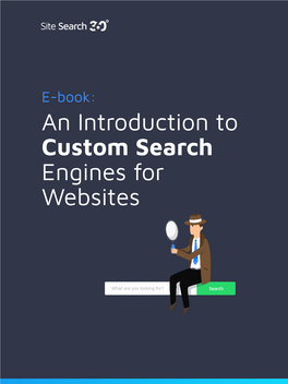 E-Book: an Introduction to Custom Search Engines for Websites