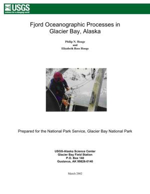 Fjord Oceanographic Processes in Glacier Bay, Alaska