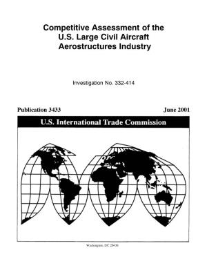 Competitive Assessment of the U.S. Large Civil Aircraft Aerostructures
