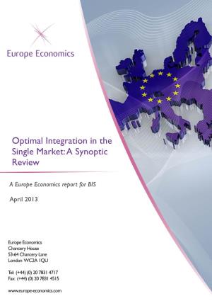 Optimal Integration in the Single Market: a Synoptic Review