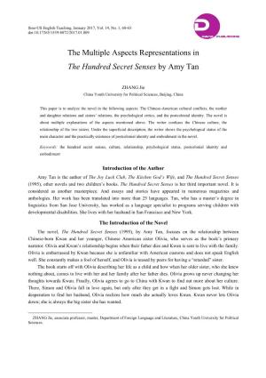 The Multiple Aspects Representations in the Hundred Secret Senses by Amy Tan