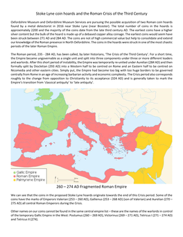 Stoke Lyne Coin Hoards and the Roman Crisis of the Third Century