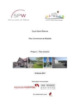 Court-Saint-Etienne Plan Communal De Mobilité Phase 3