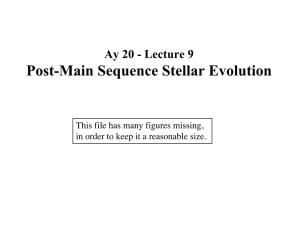 Post-Main Sequence Stellar Evolution
