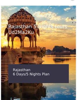 Rajasthan 5 Nights Tours Ud2ma2ku