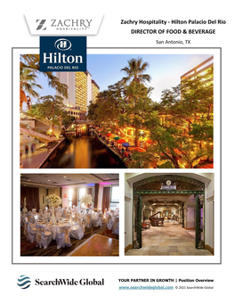Zachry Hospitality - Hilton Palacio Del Rio