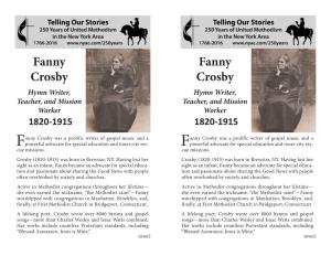 Fanny Crosby Fanny Crosby