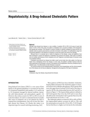 A Drug-Induced Cholestatic Pattern