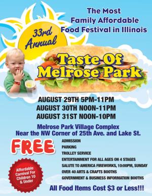 Taste of Melrose Park… More Food Booths Than the Taste of Chicago