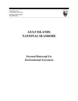 Gulf Islands PWC Environmental Assesment