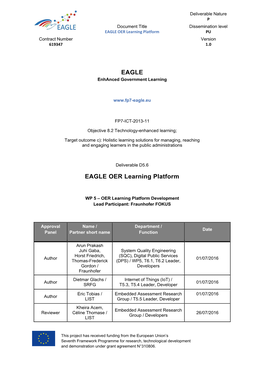 EAGLE EAGLE OER Learning Platform