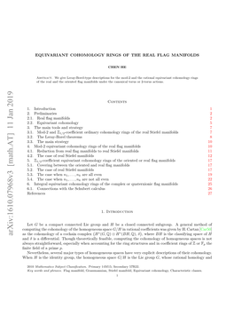 Arxiv:1610.07968V3 [Math.AT] 11 Jan 2019