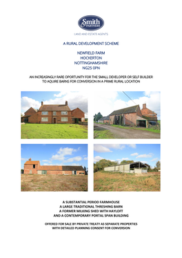 A Rural Development Scheme Newfield Farm Hockerton