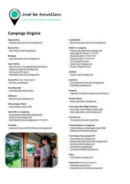 Campings Virginia
