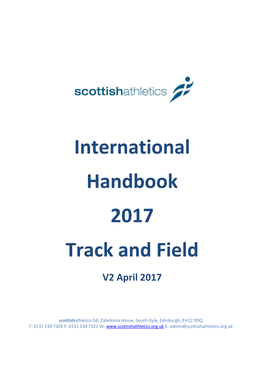 International Handbook 2017 Track and Field