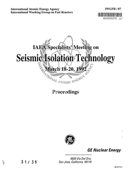 Seismic Isolation Technology March 18-20,1992