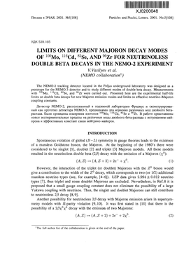LIMITS on DIFFERENT MAJORON DECAY MODES of 100Mo, 116Cd, 82Se, and 96Zr for NEUTRINOLESS DOUBLE BETA DECAYS in the NEMO-2 EXPERIMENT V