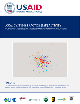 Local Systems Practice (Lsp) Activity Local Works Macedonia | Civil Society Organizational Network Analysis (Ona)