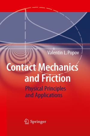 Contact Mechanics and Friction
