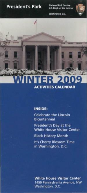 Winter 2009 Activities Calendar